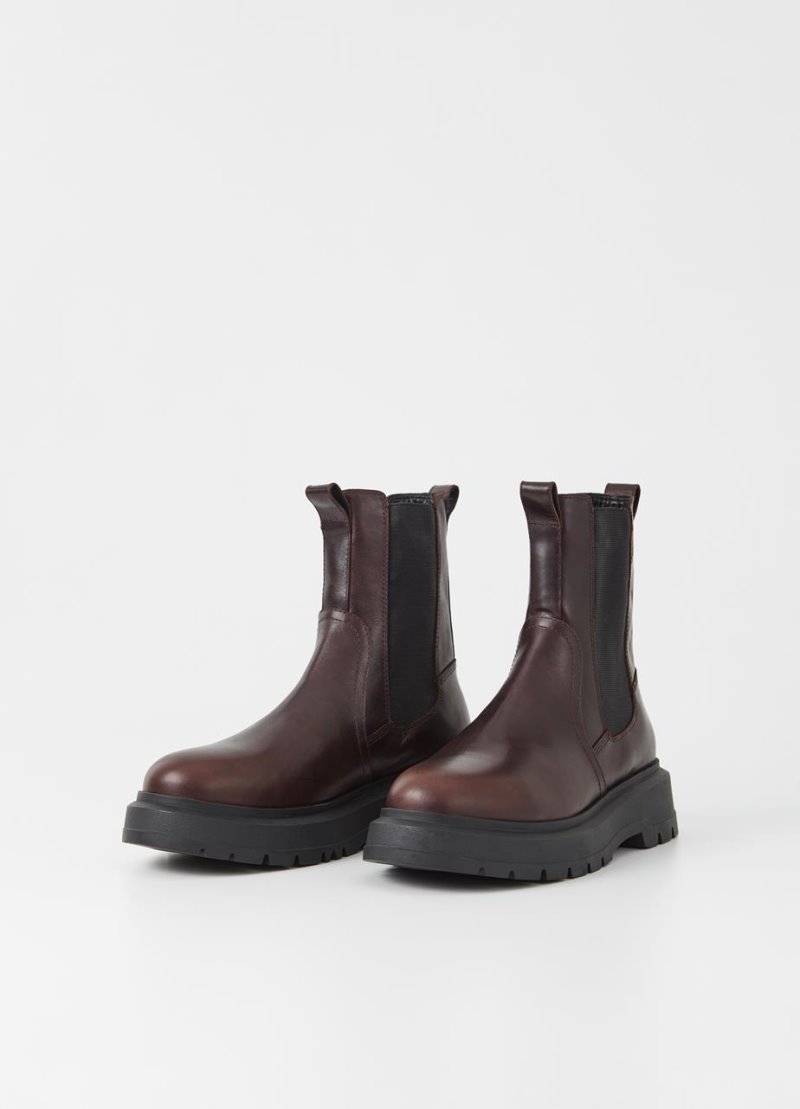 Chelsea Boots ανδρικα Vagabond Jeff σκούρο καφε Greece | PINZMM45