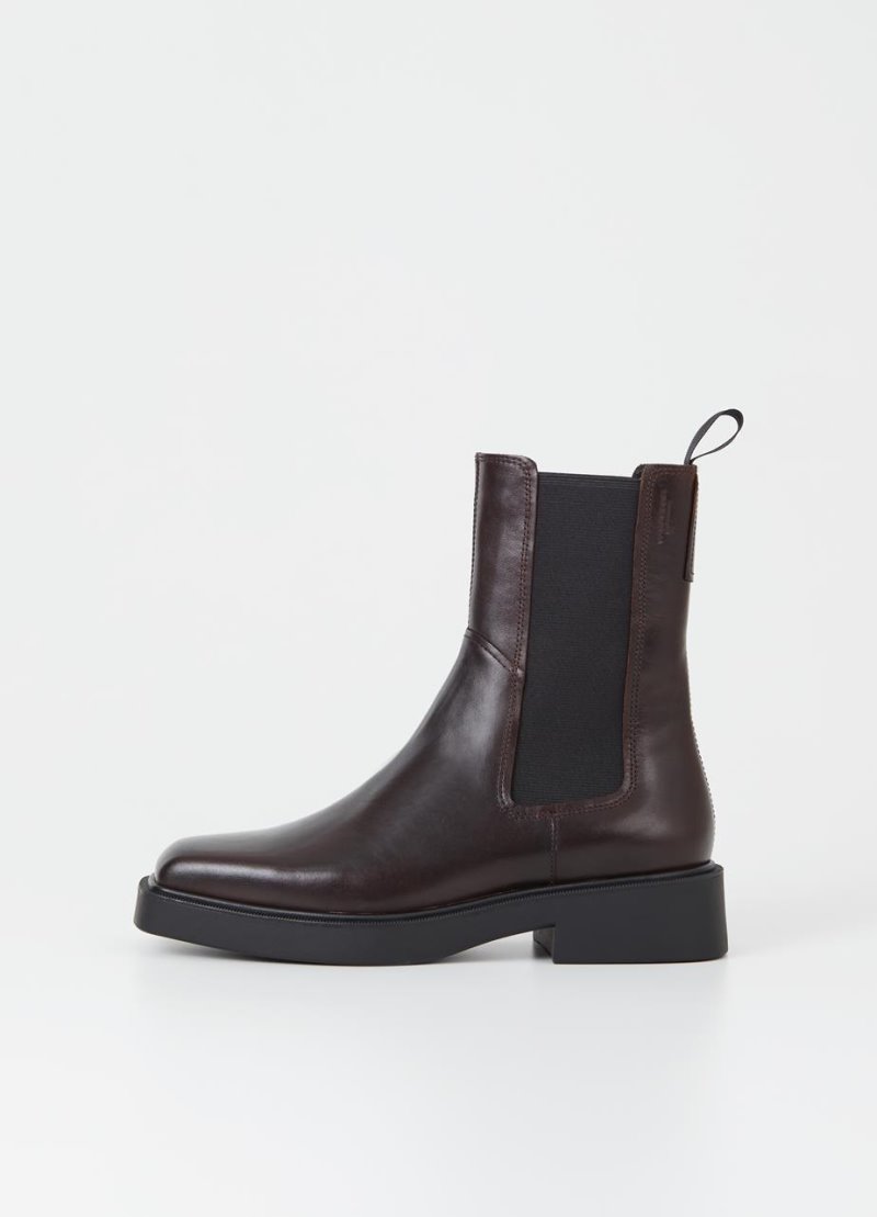 Chelsea Boots γυναικεια Vagabond Jillian σκούρο καφε Greece | BD2ALEOB