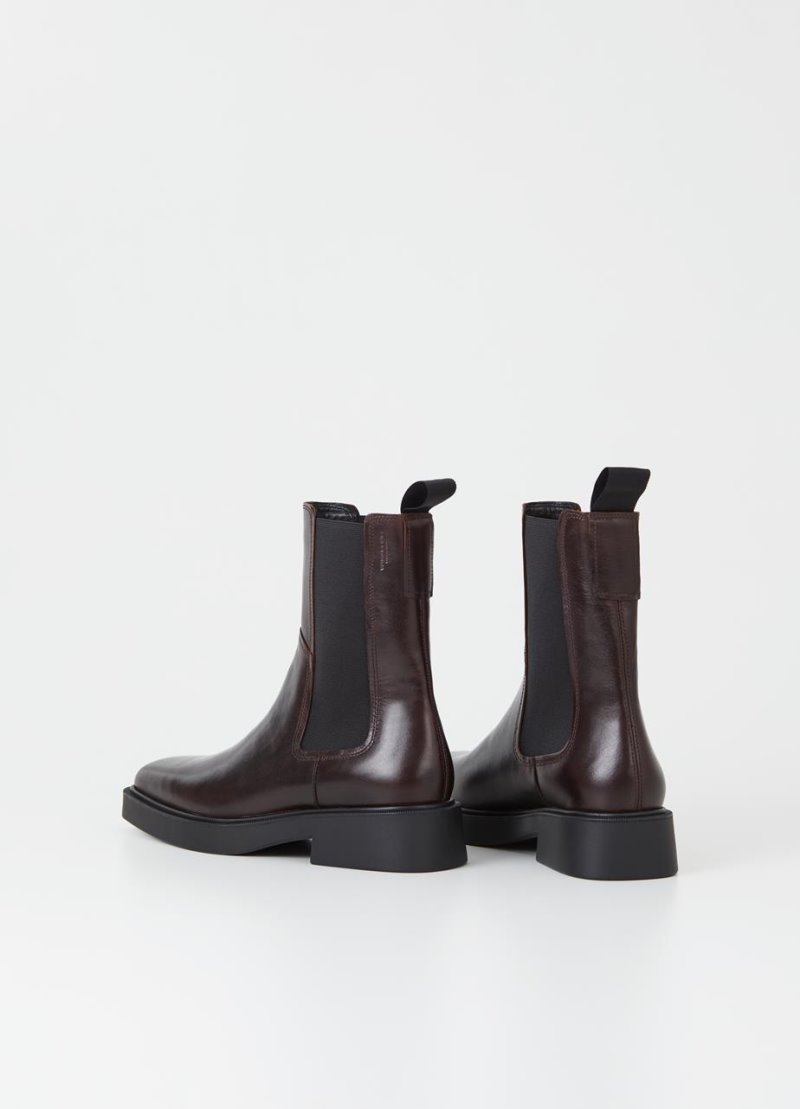 Chelsea Boots γυναικεια Vagabond Jillian σκούρο καφε Greece | BD2ALEOB