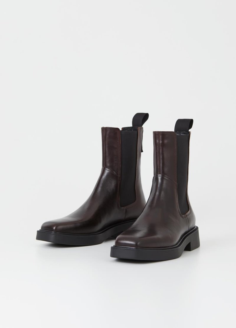 Chelsea Boots γυναικεια Vagabond Jillian σκούρο καφε Greece | BD2ALEOB